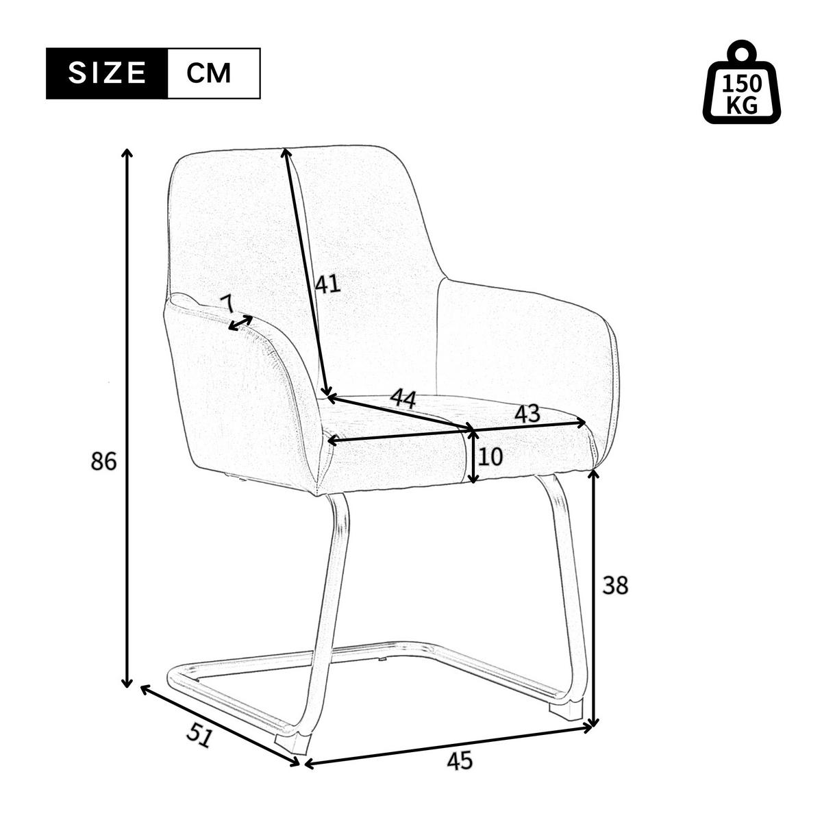 ESSZIMMERSTUHL 2er Grau modern Stahlfüße Freizeitstuhl - Grau, Leder (58.5/87/56cm) - FLIEKS