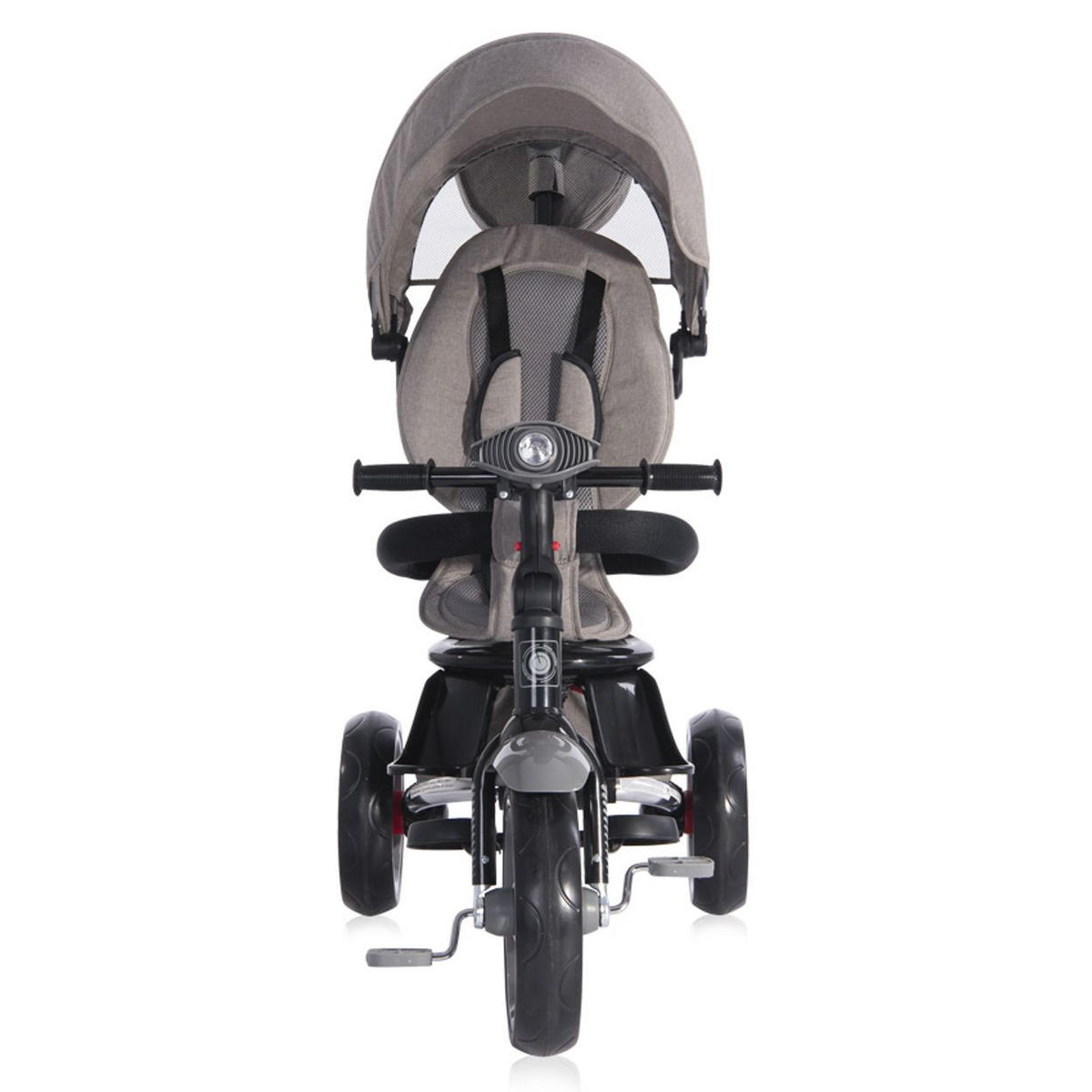 DREIRAD Enduro 4 in 1 drehbar dunkelgrau klappbar, Sitz drehbar, verstellbar, Licht - Grau, Metall (114/49/104cm) - Lorelli