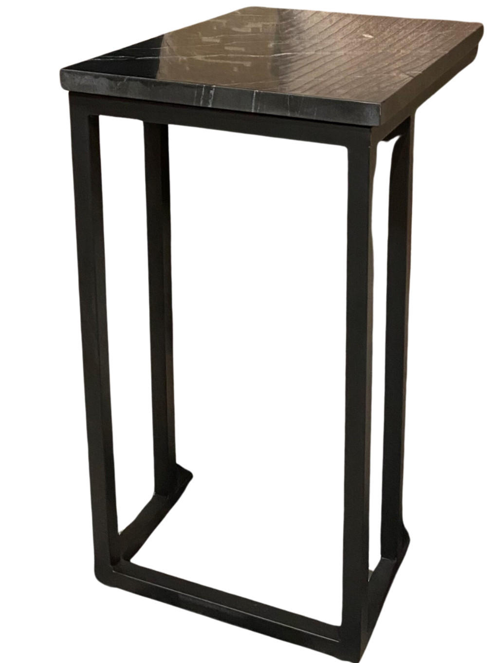 BEISTELLTISCH Astra Marmor 40 cm / 30 cm Schwarz - Schwarz, Stein (30/40/54cm) - Villa Möbel
