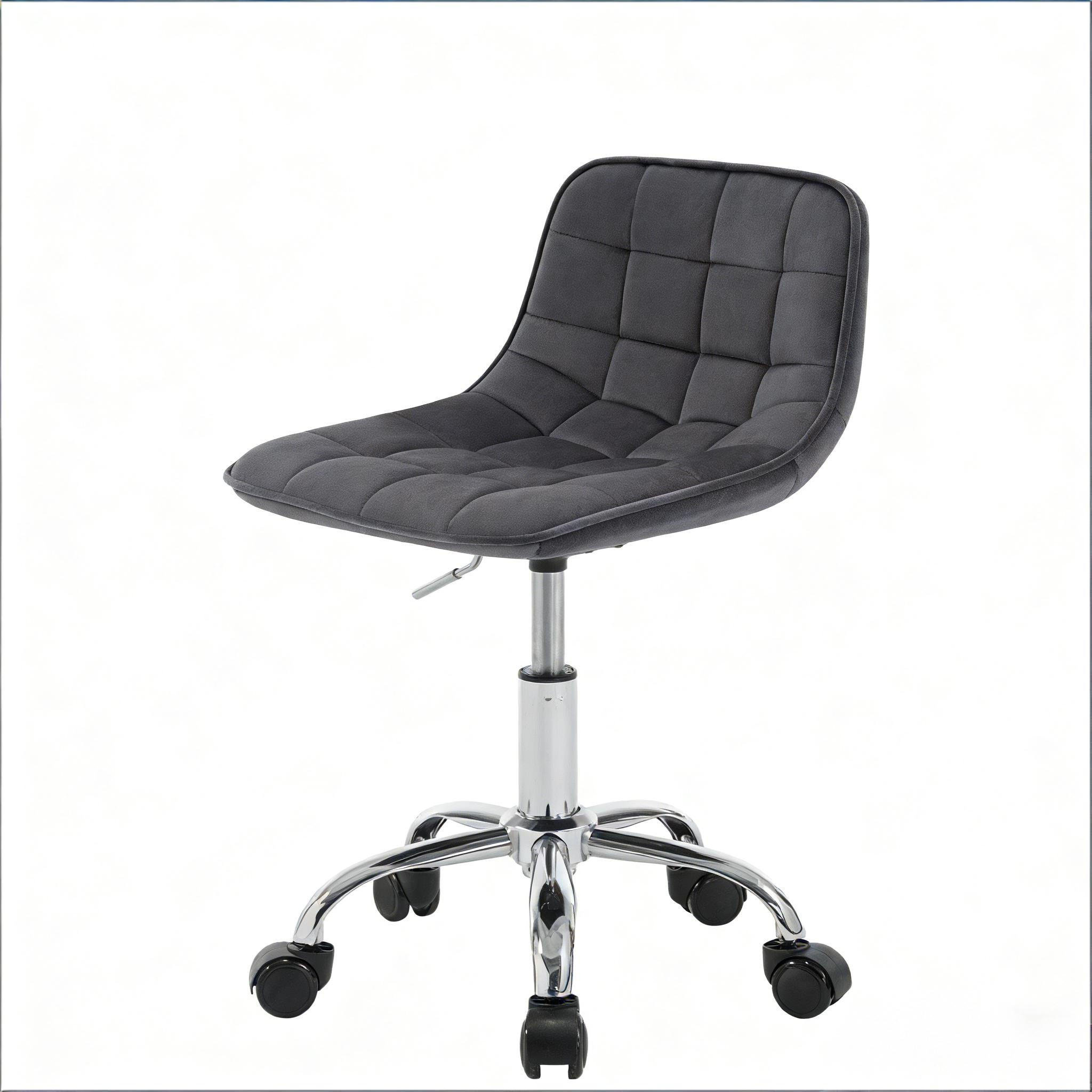 BÜROSTUHL Dunkelgrau 43/50/67,5 cm - Dunkelgrau, Metall (43/67.5/43cm) - PANGIVO