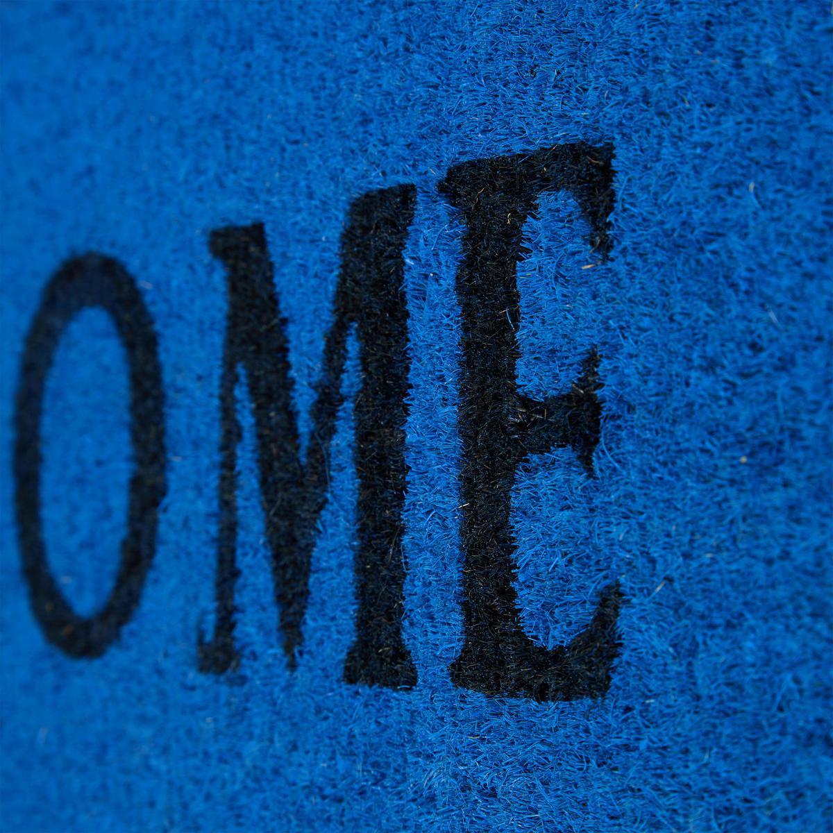 FUSSMATTE - Dunkelblau, Kunststoff/Textil (75/25cm) - Relaxdays