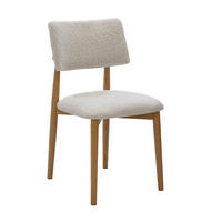 ESSZIMMERSTUHL 2er Set 2er Set aus Stoff mit Eichenholz, beige - Beige, Holz (47/81/52cm) - Giga Meubel