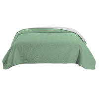 TAGESDECKE Wende-Design grün 220/240 cm Duo-Color - Grün, Textil (220/240cm) - wometo