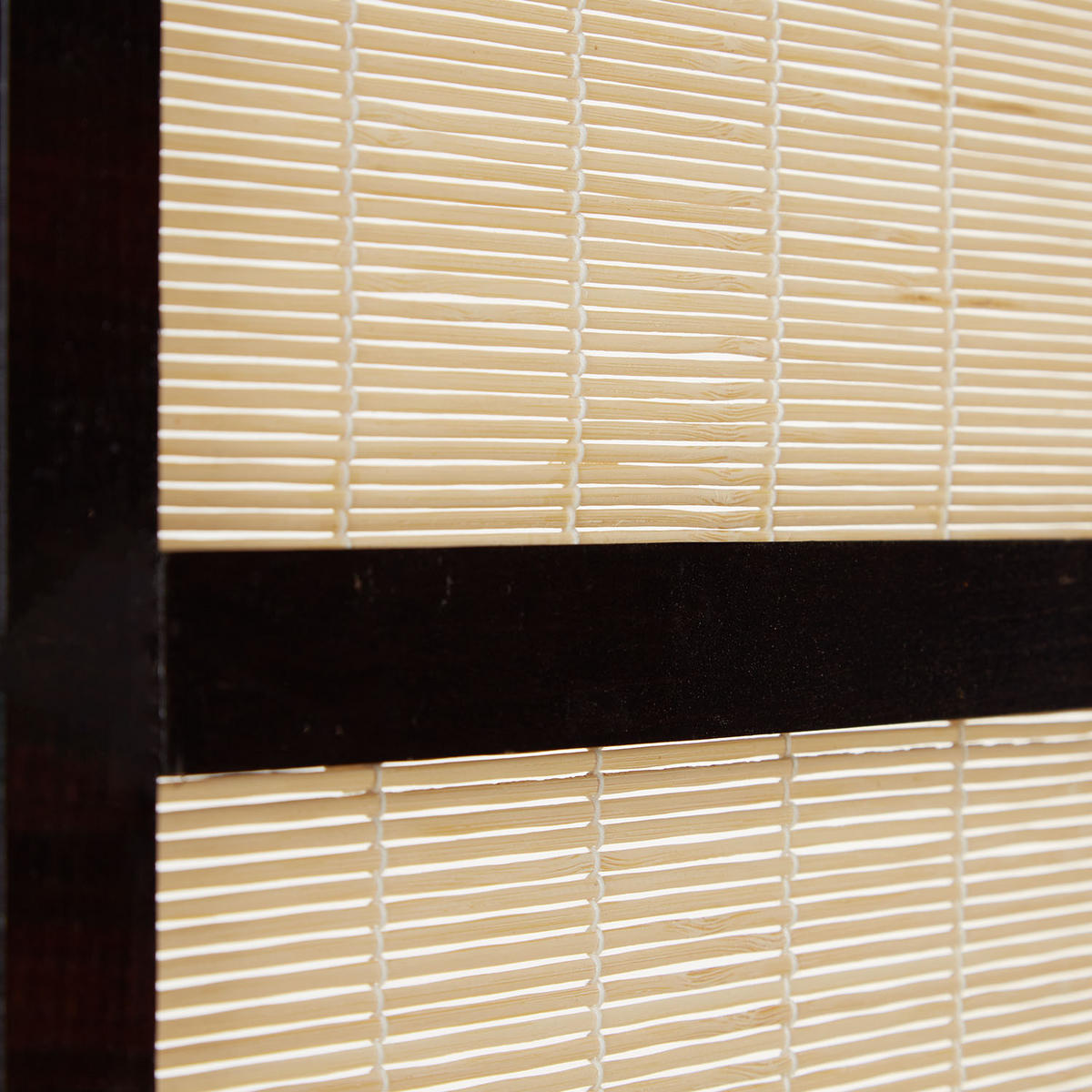 PARAVENT 6-tlg. 264/175 cm Schwarz Bambus - Schwarz, Holz (264/175/2cm) - Homestyle4u