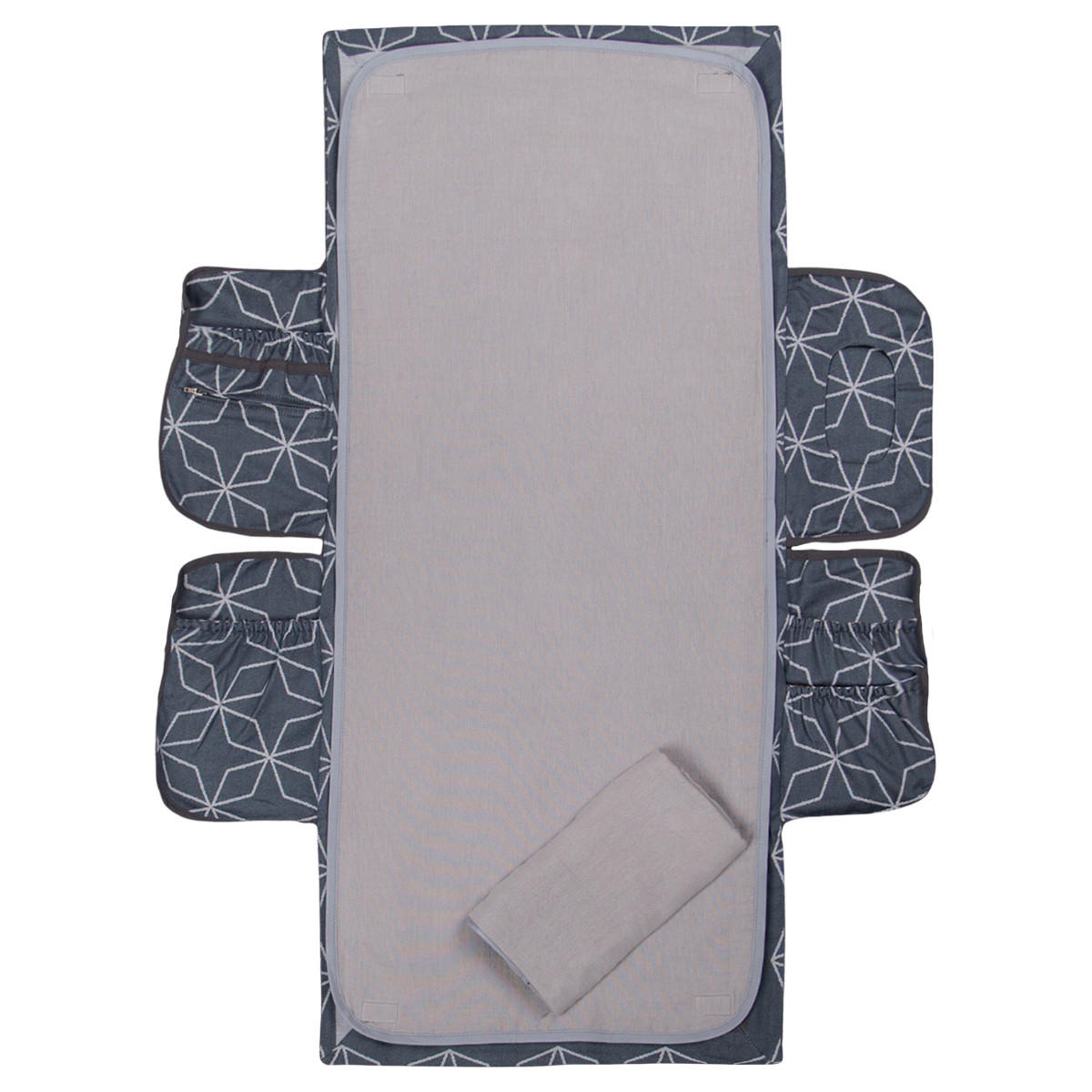 WICKELTASCHEN ORGANIZER Wickelmax - Dunkelblau/Hellblau, Textil (20/25cm) - Hoppediz