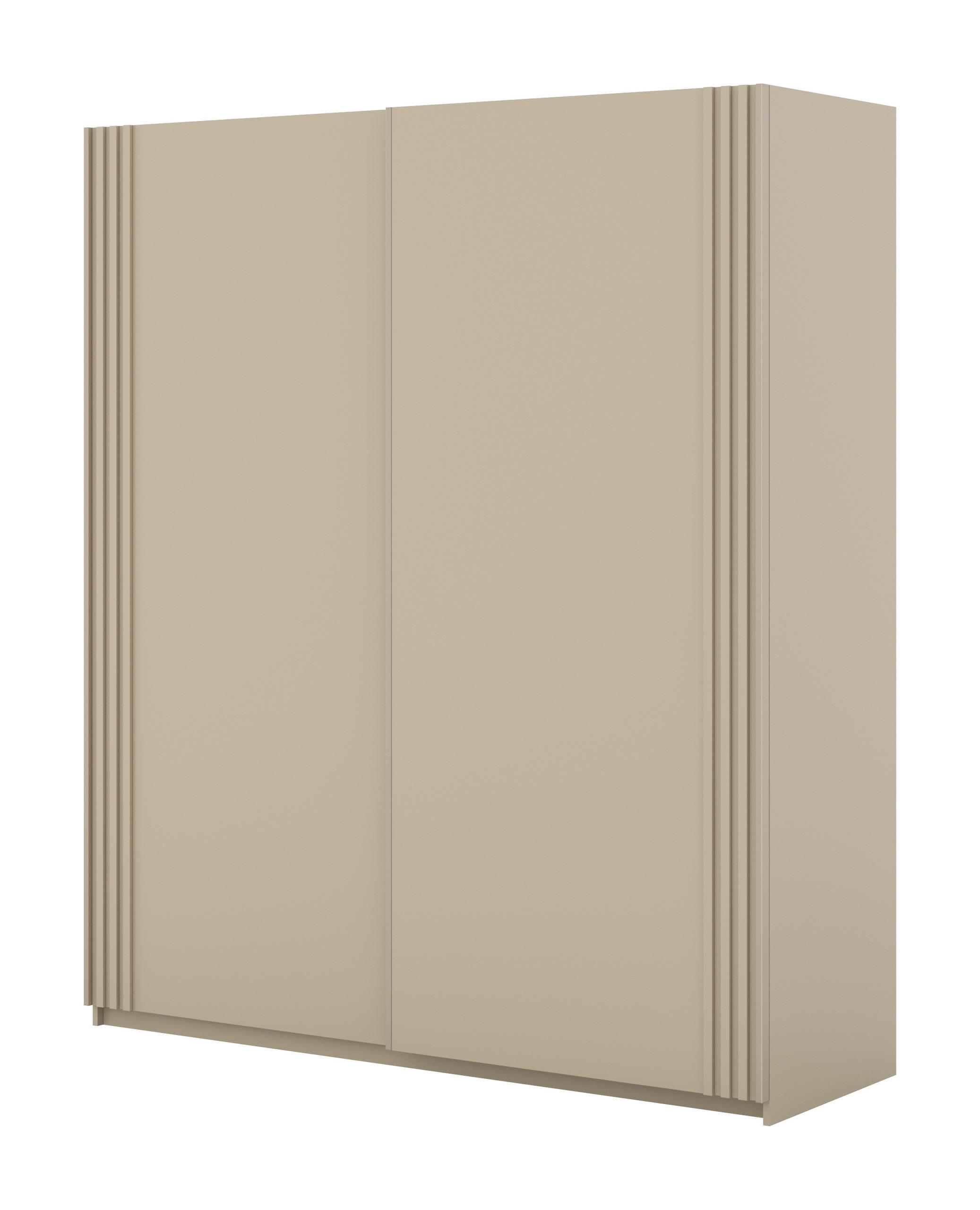 SCHWEBETÜRENSCHRANK VANTE 180/210/62 cm 2-türig Beige - Beige, Holzwerkstoff (180/210/62cm) - MASSENO