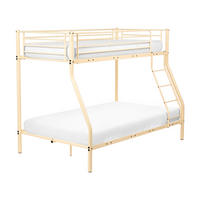 HOCHBETT Metall 90/120/200 cm Beige Chadurie - Beige, Metall (90/200cm) - Beliani