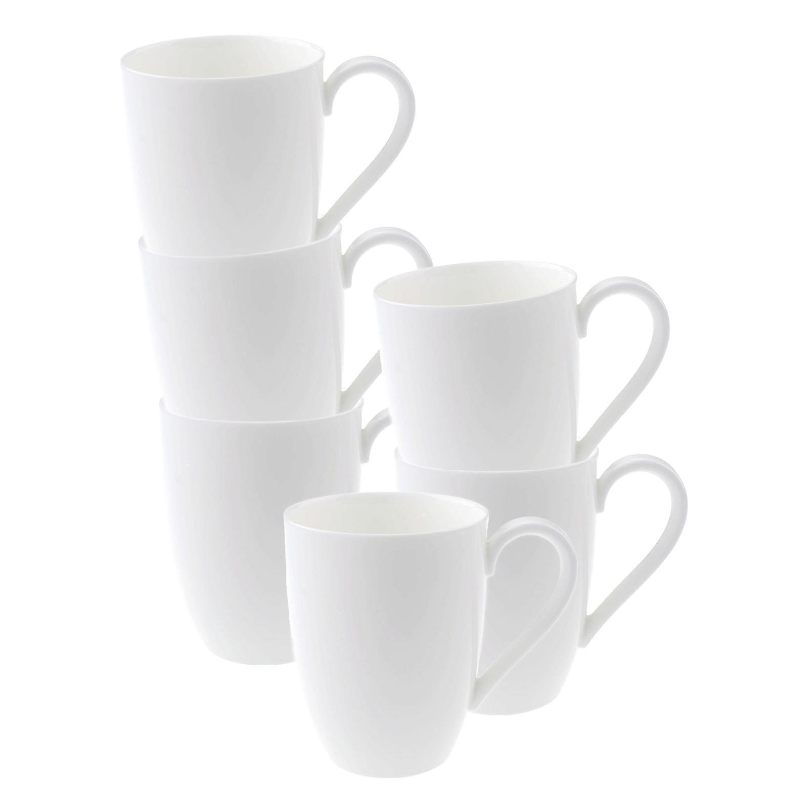 BECHER MIT HENKEL Royal weiß 300 ml 6er Set - Weiß, Keramik (0.3L) - Villeroy & Boch