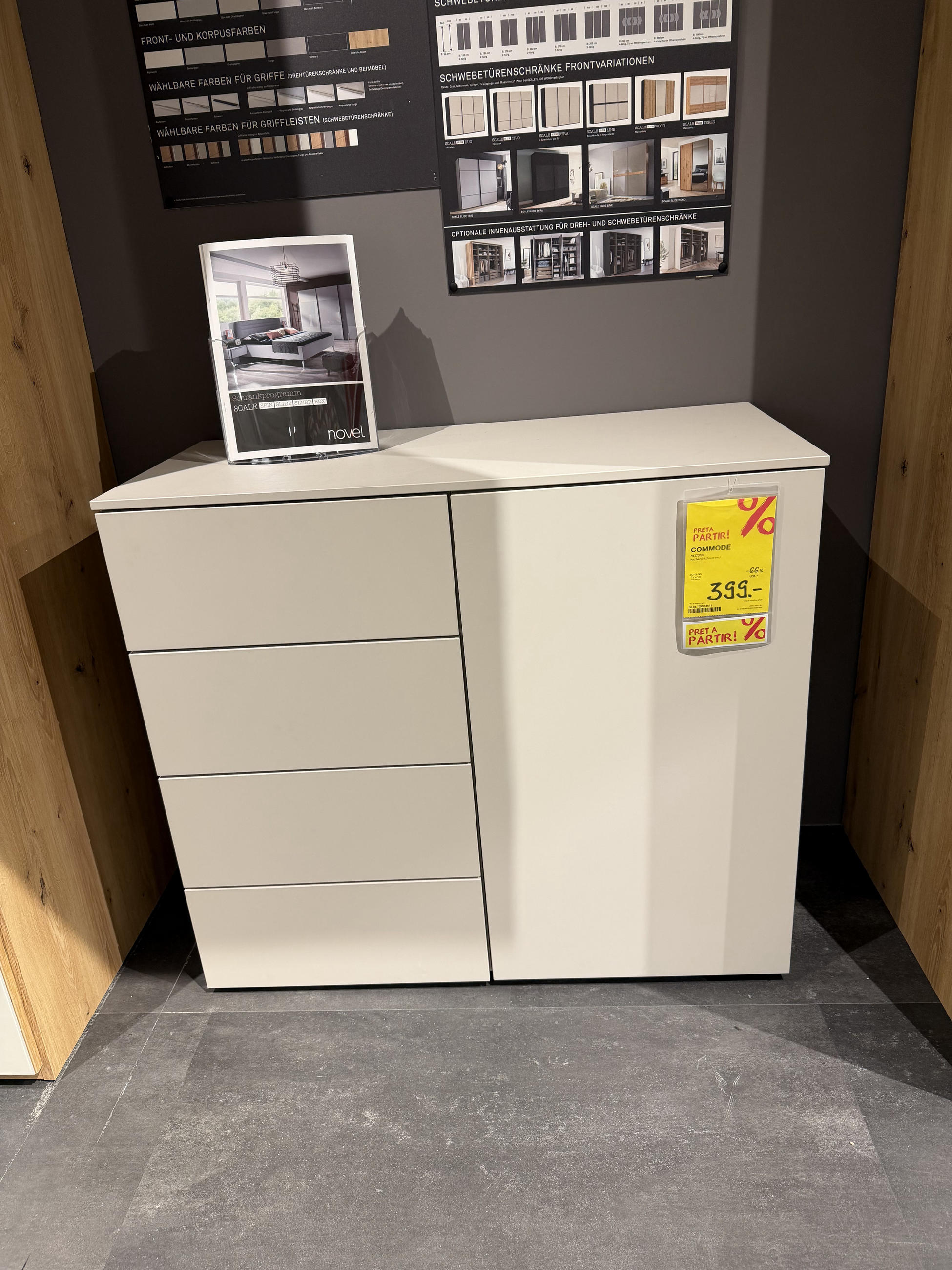 Commode 4 tiroirs 1 porte - Johann Jakob