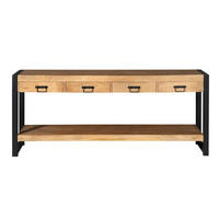 BEISTELLTISCH Boaz Braun 35/180/76 cm - Braun, Holz (35/180/76cm) - Starfurn