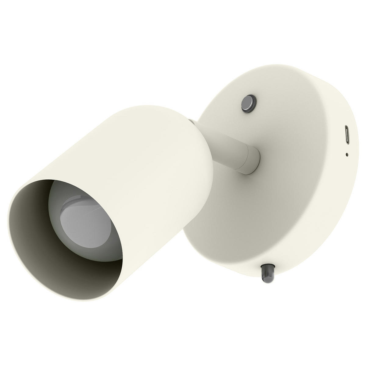 AKKU-WANDLEUCHTE - inkl. Fernbedienung - Dimmbar - Eisen - Beige, Metall (10/15/16cm) - home24