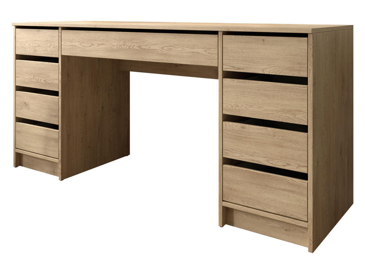 SCHREIBTISCH Ada Bis - Naturfarben, Holzwerkstoff (55/154/76cm) - MIRJAN24