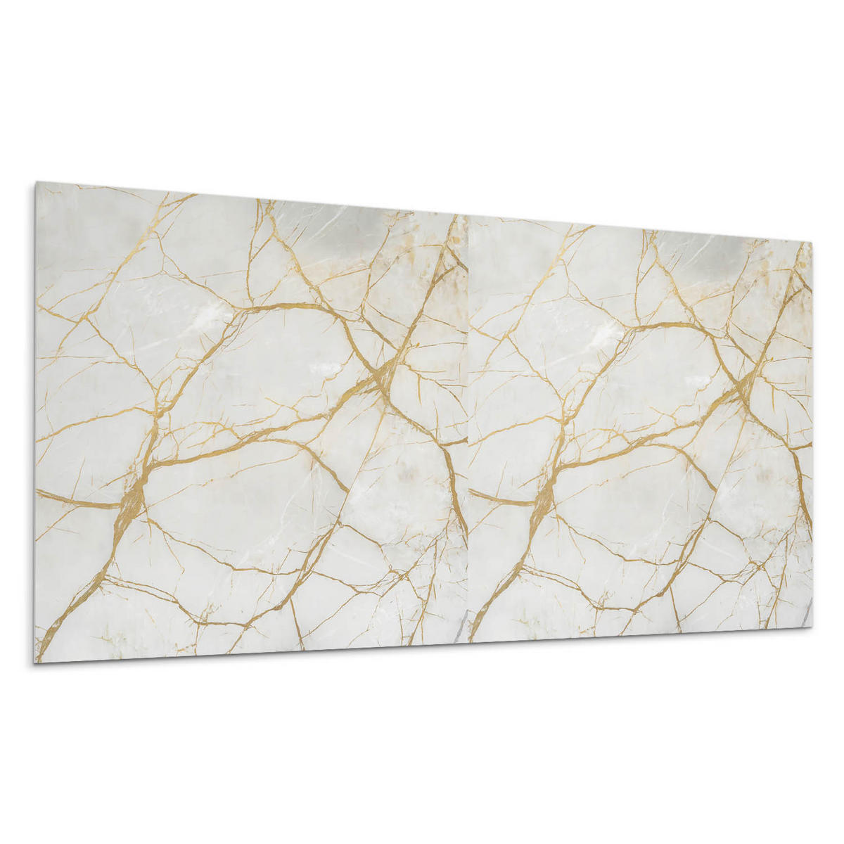 WANDPANEEL 10x 40x20 cm selbstklebend Lunethis - Weiß Hochglanz, Kunststoff (20/1.6/40cm) - Wallfluent