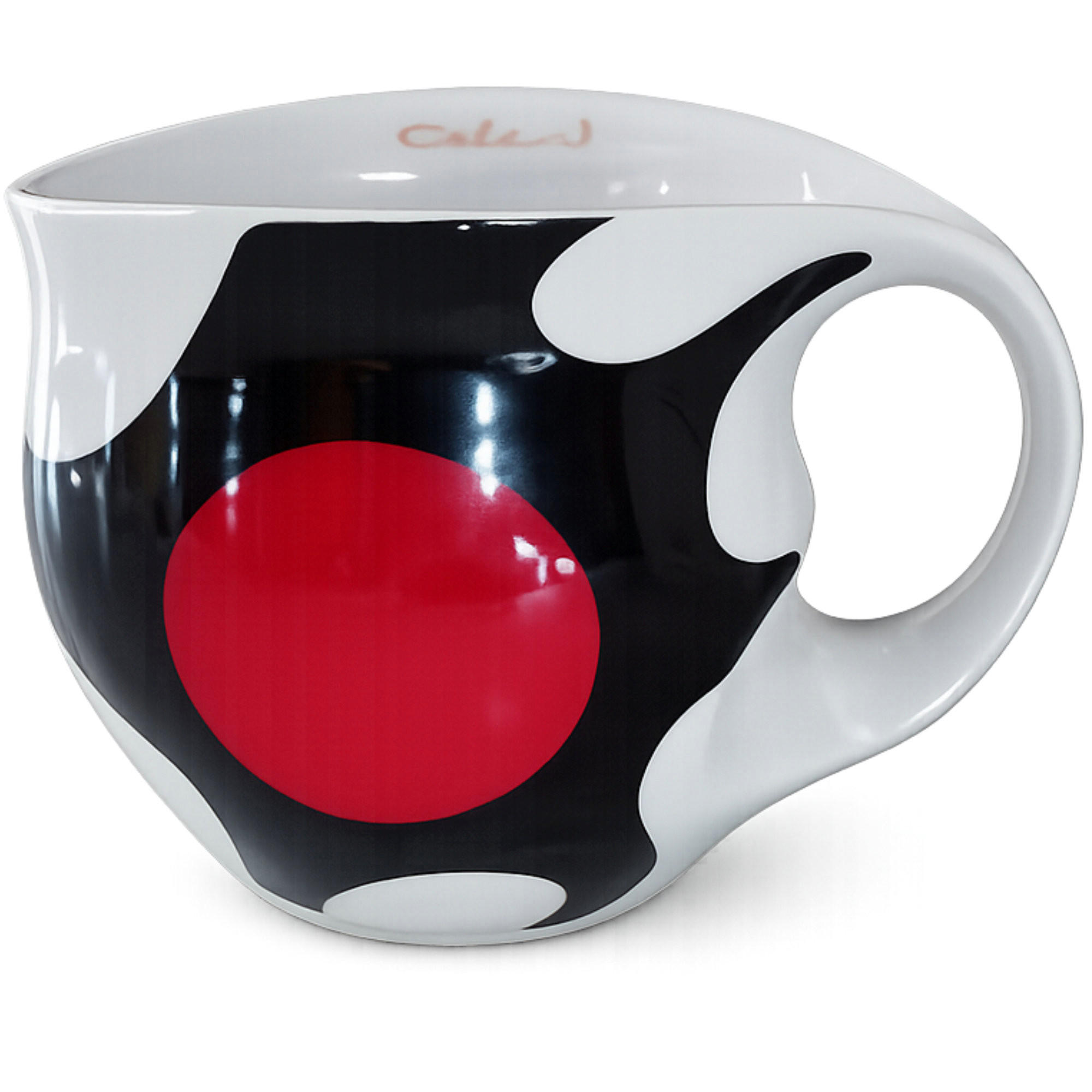 KAFFEEBECHER XXL spot red - Multicolor, Keramik (0.6L) - Luigi Colani Porzellan