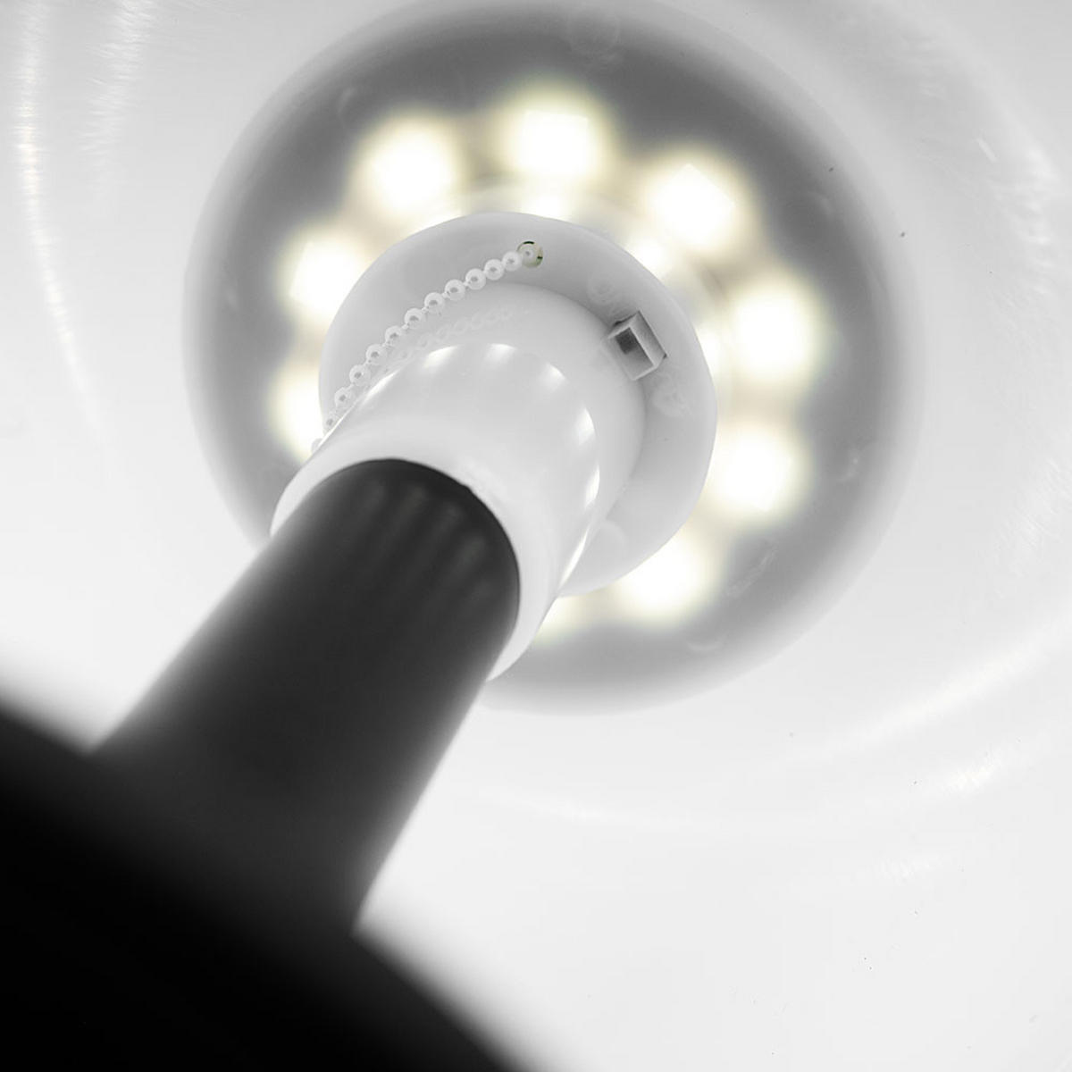 LED AUSSENLEUCHTE Solar Schwarz Weiß - Schwarz, Metall (20/20/28cm)