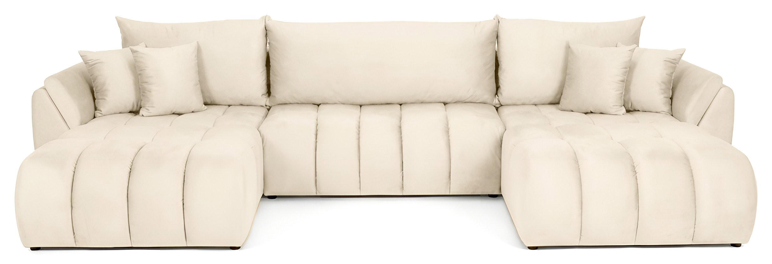 WFL Group Ecksofa Ecru 382x184 cm
