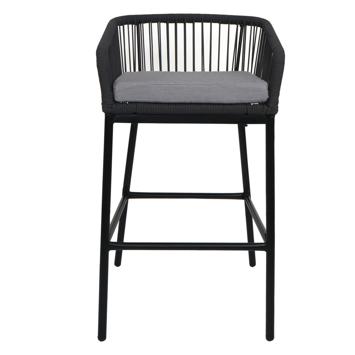 BARSKI STOL Anthracit, svetlo siva - antracit/svetlo siva, kovina (51/92/53cm) - MCW