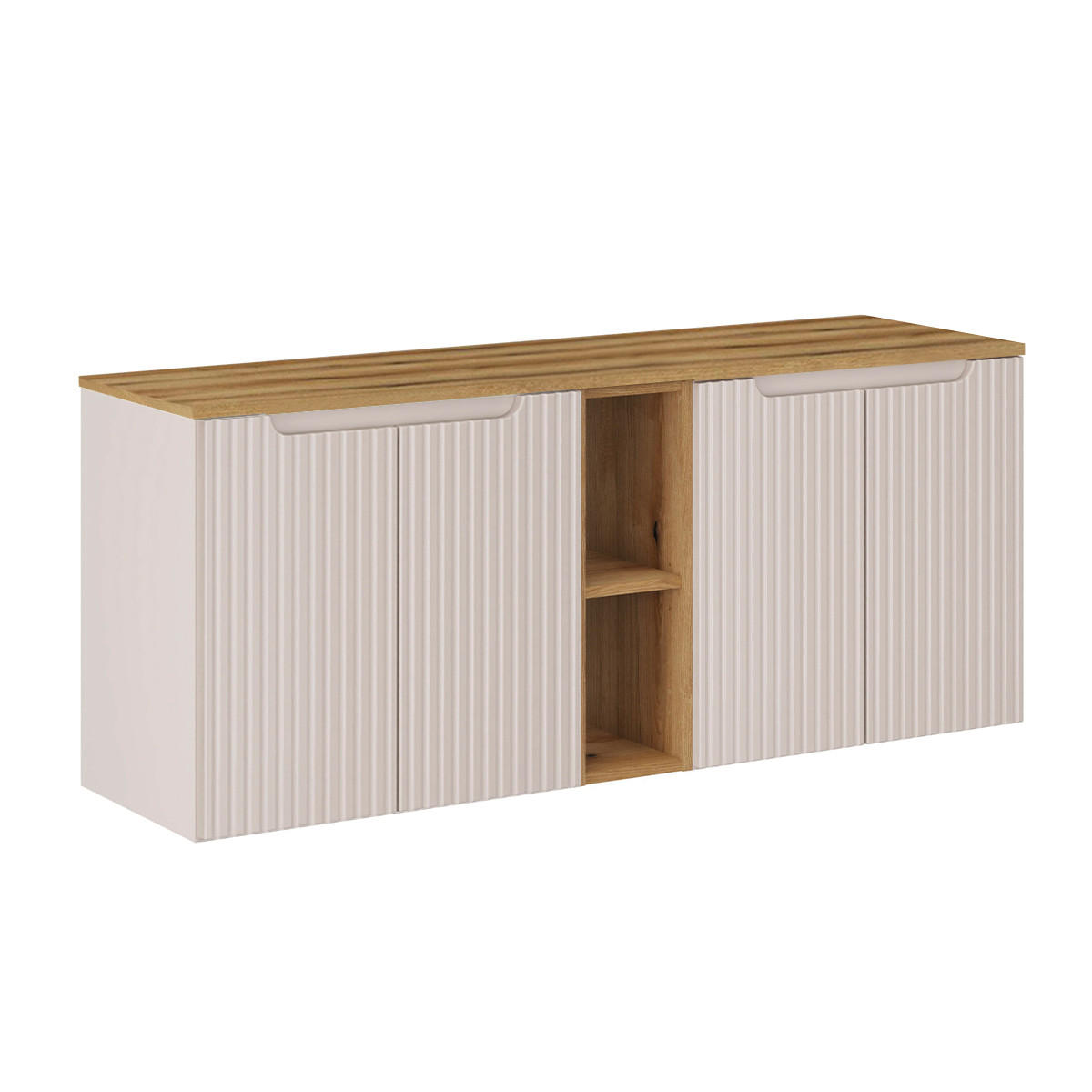Petits-meubles SKŘÍŇKA POD UMYVADLO 140.4cm Riva Kašmír a dřevo