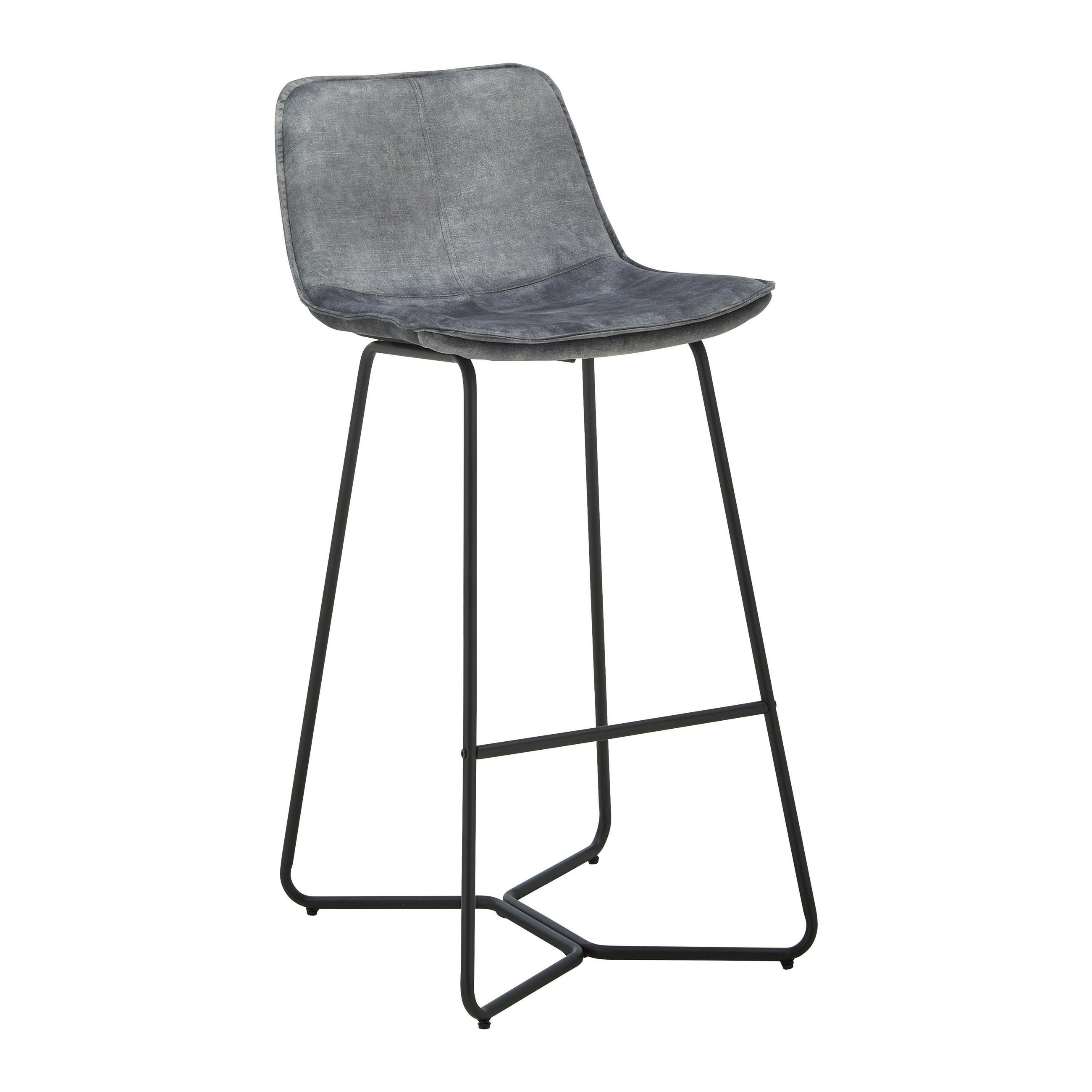 Bessagi Home Barhocker Grau 48x103.2x57 cm