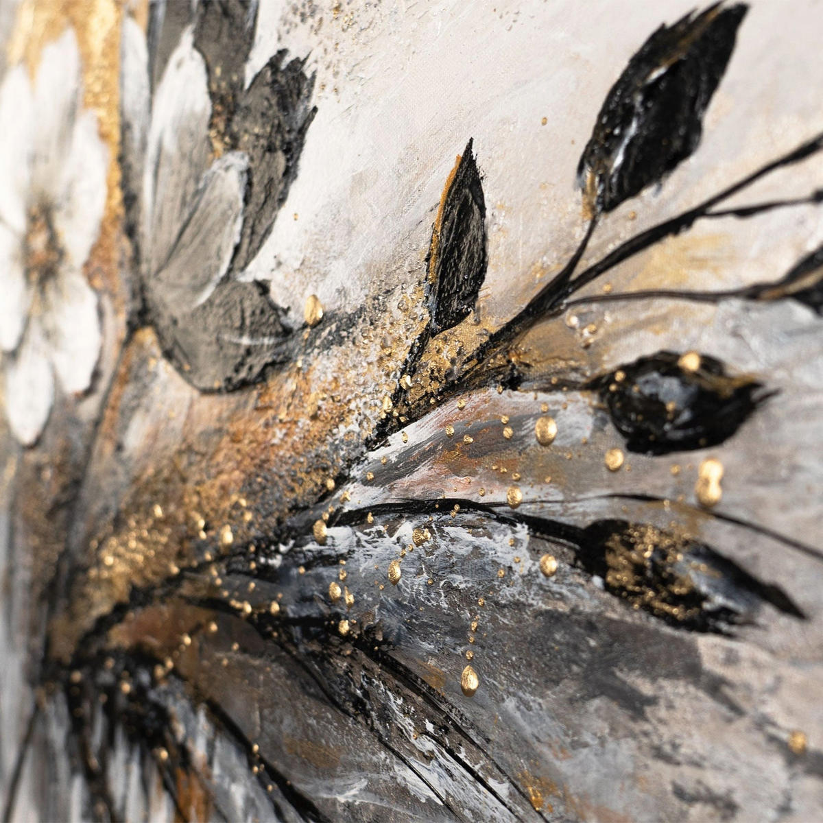 GEMÄLDE Glühen der Farben auf Keilrahmen 115x50 cm - Braun, Holz (115/50cm) - YS-art gallery