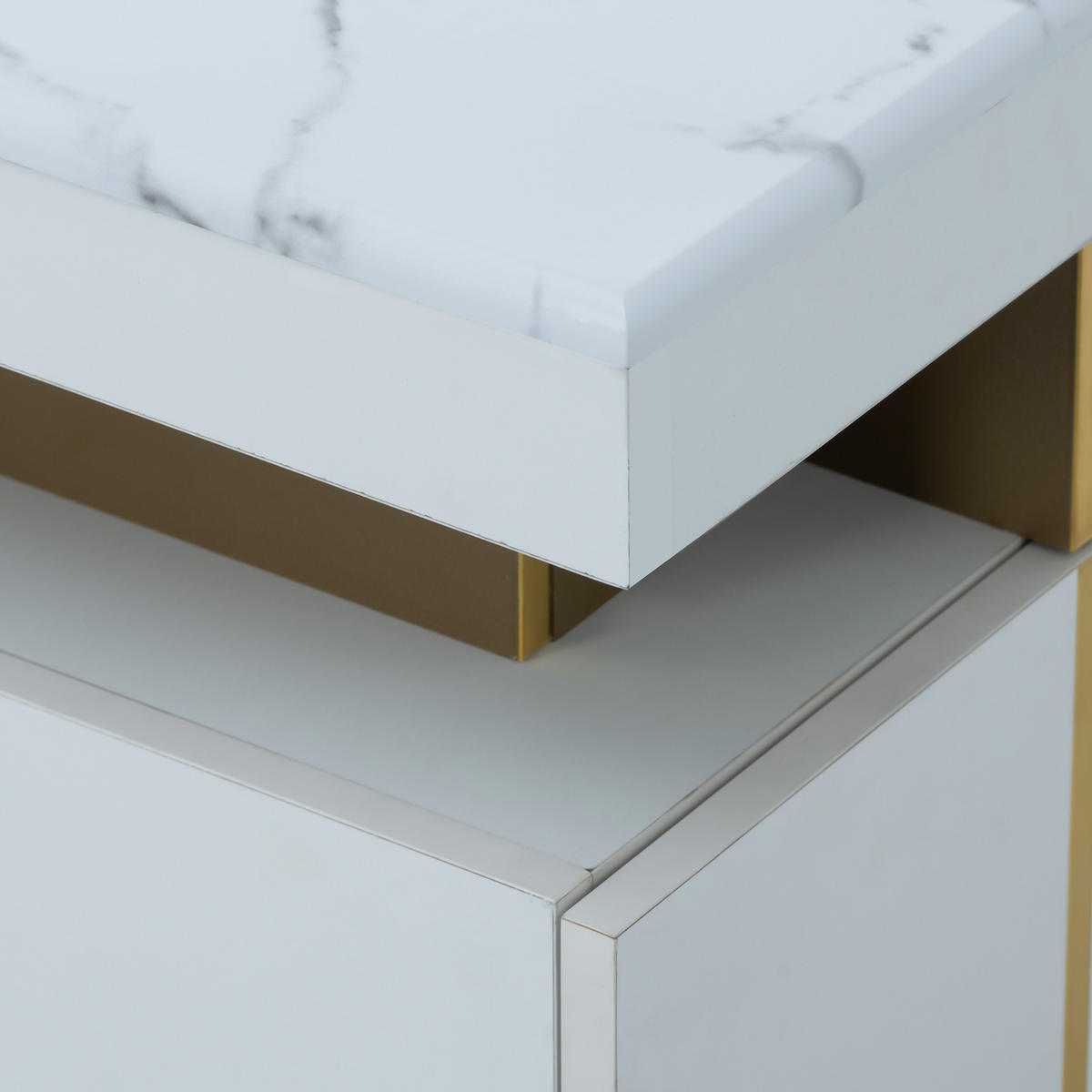 COUCHTISCH Weiß - Weiß, Holzwerkstoff (100/50/40cm)