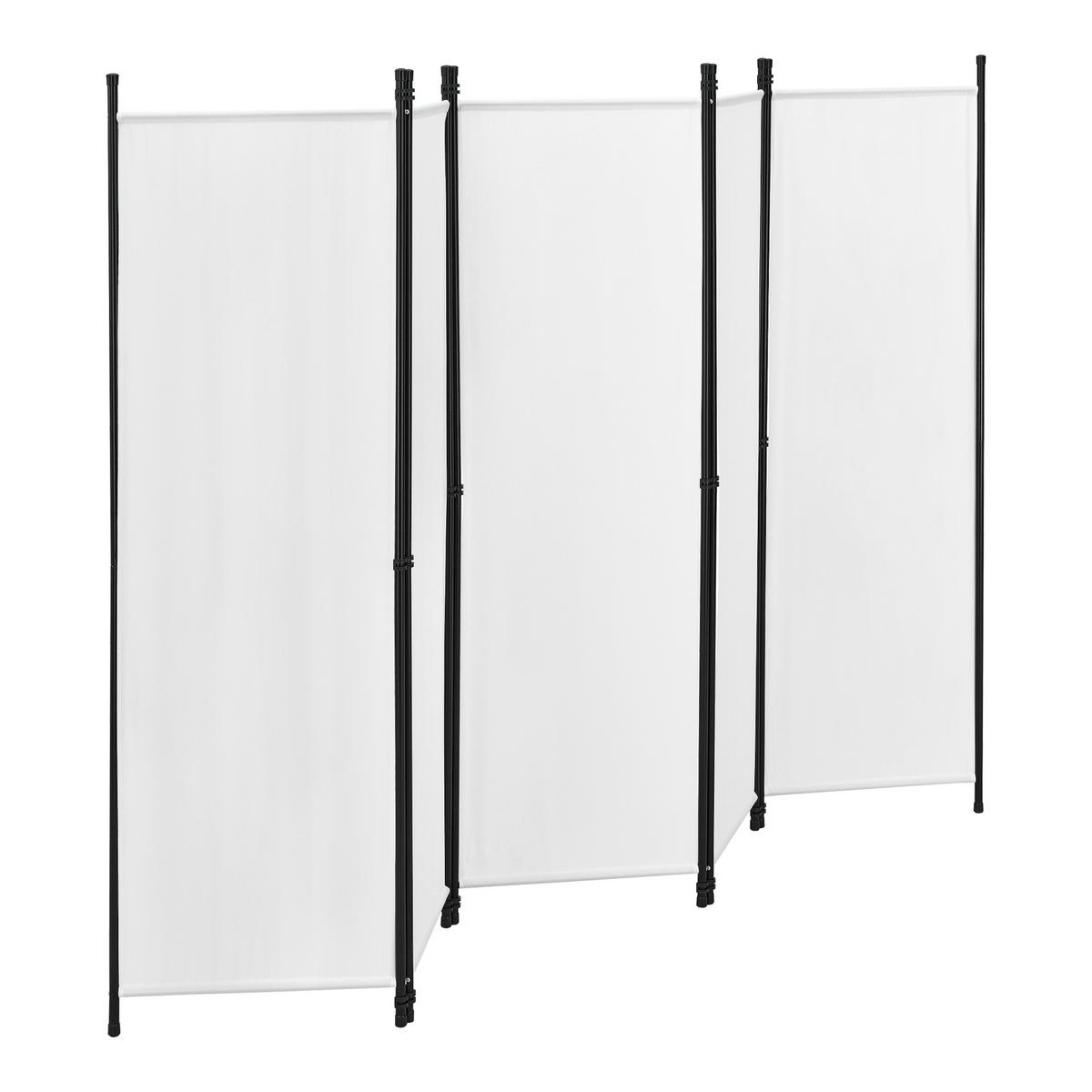 SICHTSCHUTZ Huesca - Weiß, Textil/Metall (250/2cm) - [en.casa]