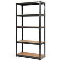 LAGERHYLLOR Svart - Svart, Trä (90/180/40cm) - COSTWAY