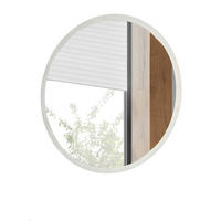 BADSPIEGEL mit LED Beleuchtung und Touchschalter, Badezimmer Spiegel rund 80 cm - Weiß, Glas (80/80/3cm) - Furn.Design