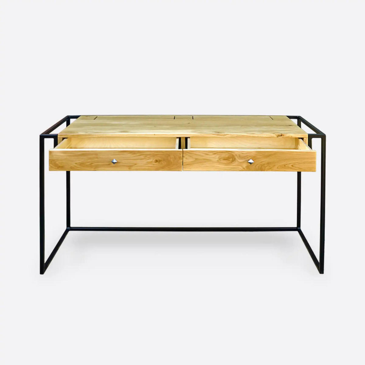 SCHREIBTISCH Computertisch in Loft Stil KING - Eichefarben, Holz (60/140/78cm) - Rawood Furniture