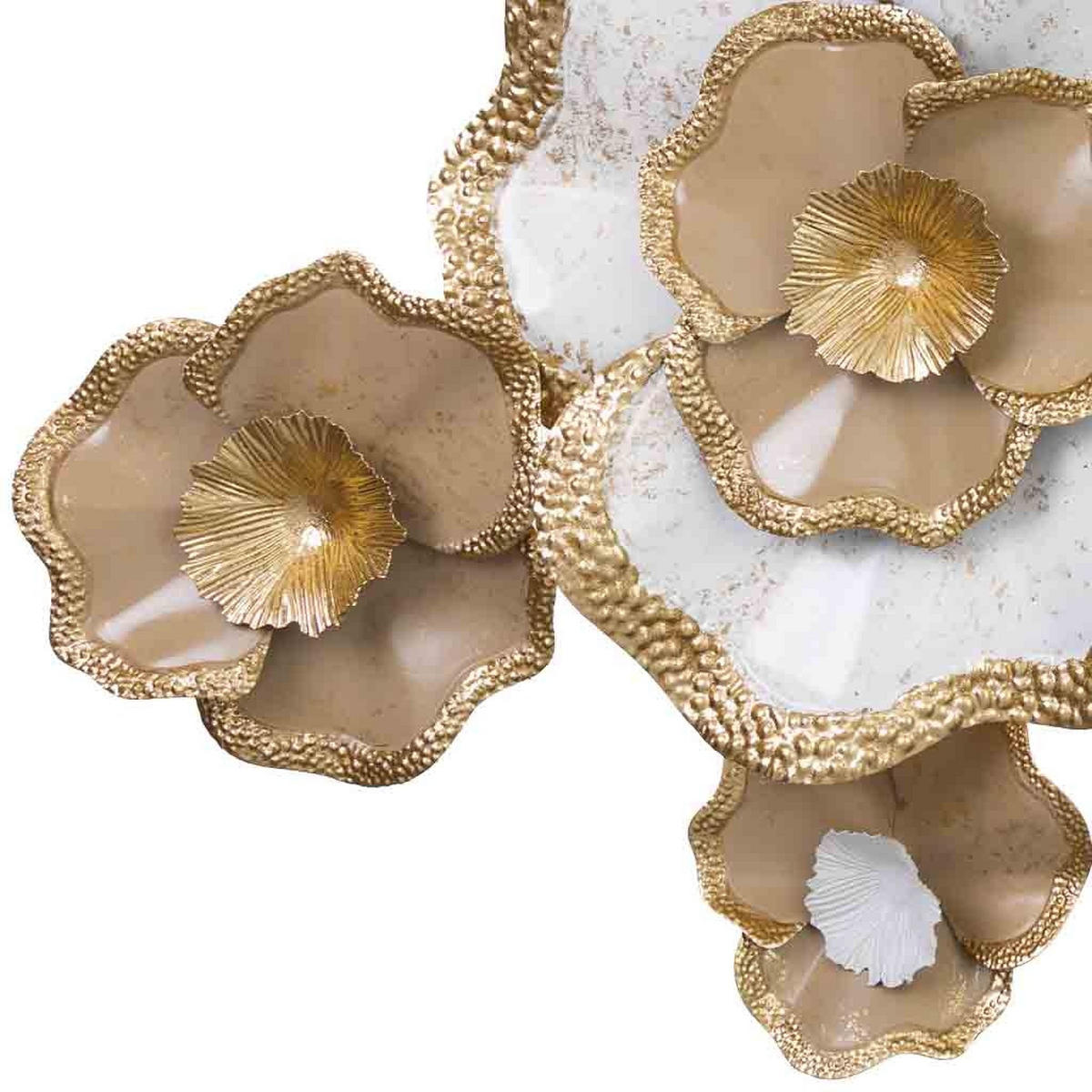 WANDDEKO-OBJEKT aus Metall, 135x67x10cm - Goldfarben, Metall (134.6/10.2/67.3cm) - Wanderlust