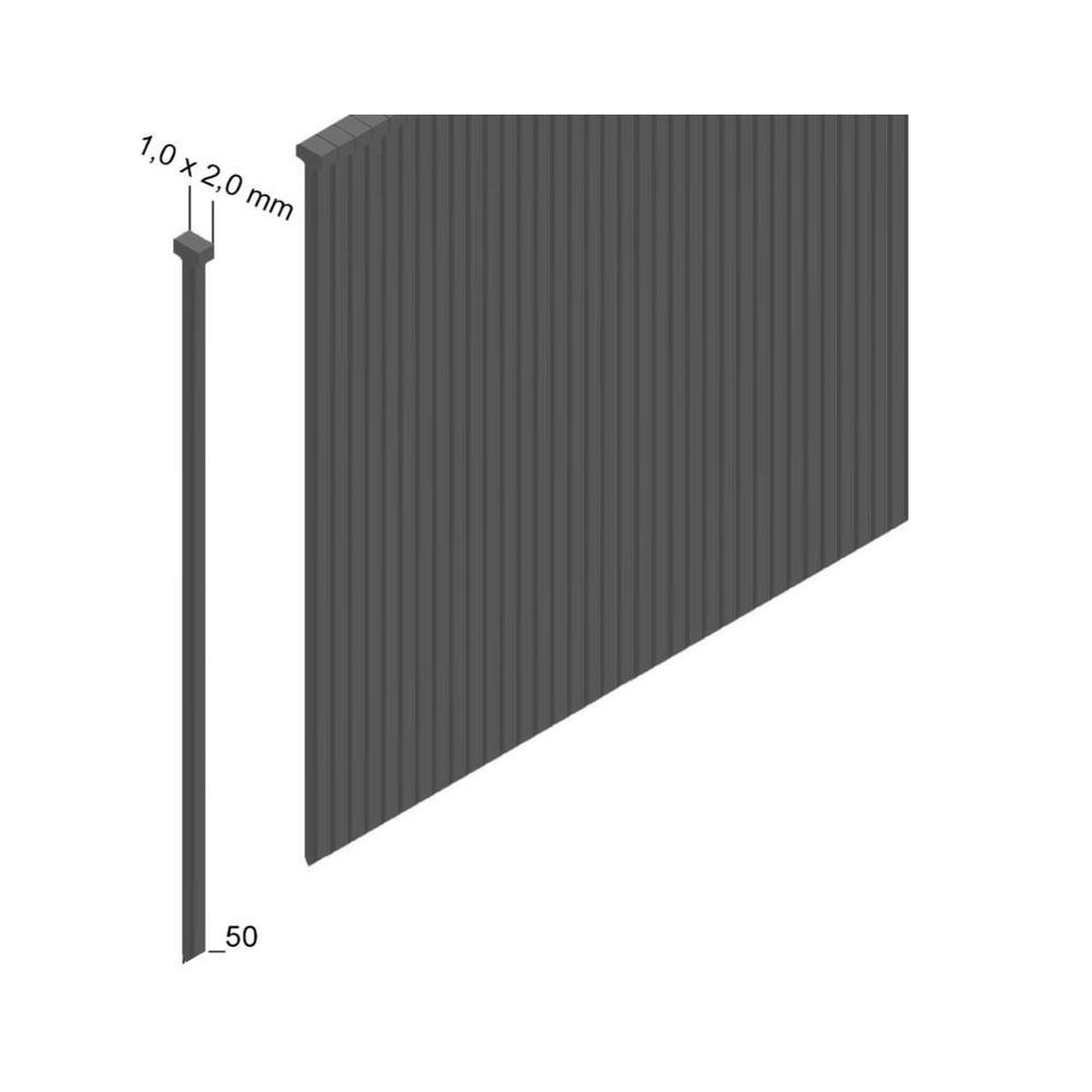 PREBENA J 50 CNKHA Stauchkopfnägel Brads 50 mm 4000 Stück - aus verzinktem Stahl, geharzt - Multicolor, Kunststoff (14cm) - Prebena