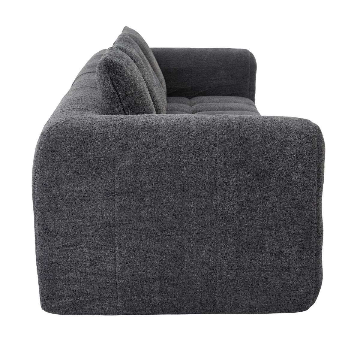 SOFA modular 2er-Set 260 cm Stoff Dark Grey - Dunkelgrau, Holzwerkstoff (95.5/70/260cm) - Meubliv