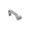 TRÄGER FÜR GARDINENSTANGEN 16 mm Ø, Hera 1-läufig, Silbergrau - Alufarben, Metall (10/5.2/1.6cm) - INTERDECO