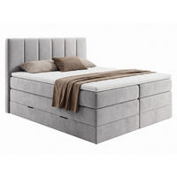 BOXSPRINGBETT Star Max - 160x200 - grau (Paros 05) - Schwarz/Grau, Holz/Holzwerkstoff (160/200cm) - Sofnet