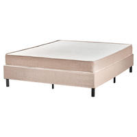 BOXSPRINGBETT 160/200 cm Beige Countess - Beige/Braun, Textil (160/200cm) - Beliani