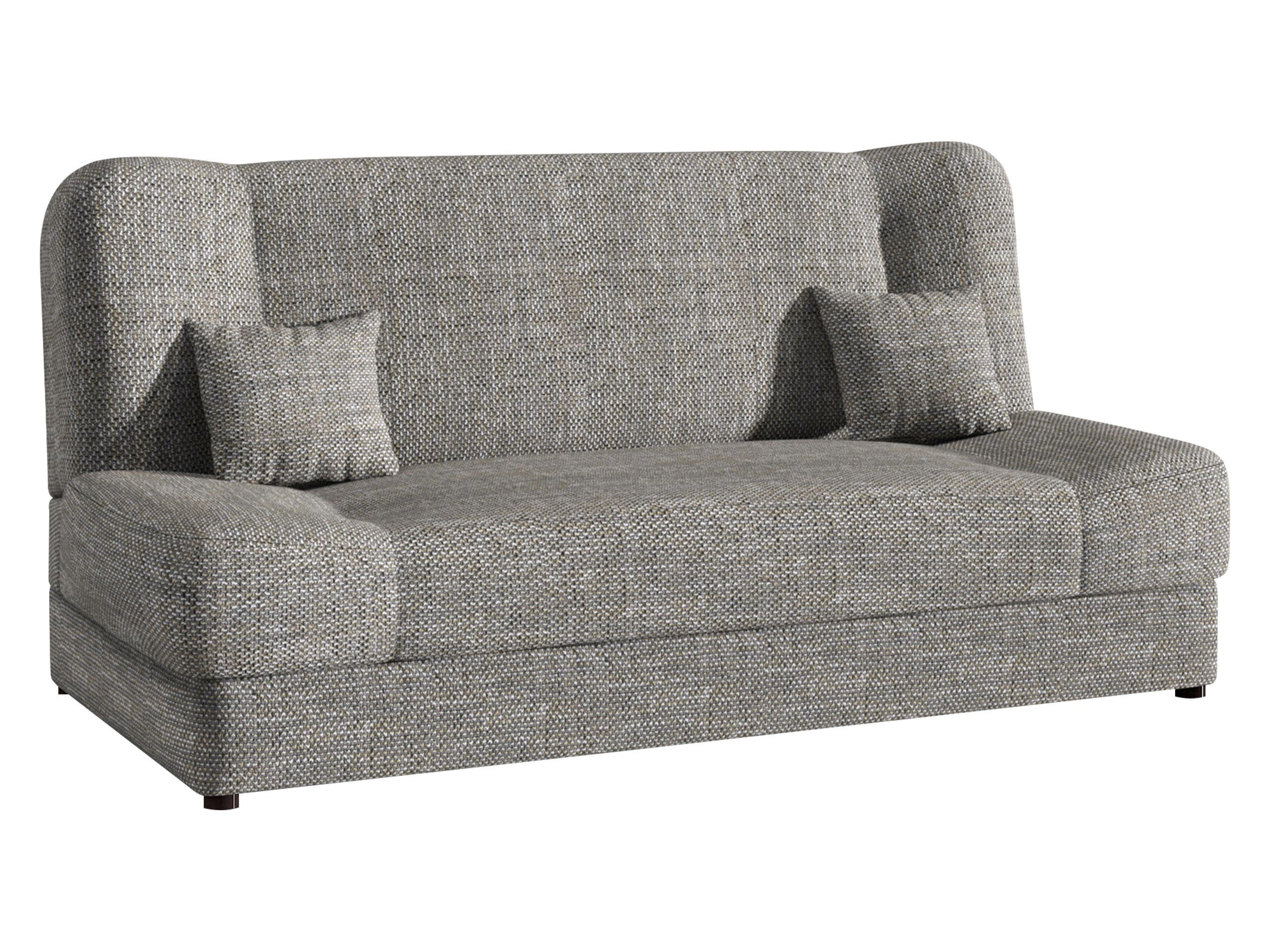 SCHLAFSOFA Jonas - Hellgrau, Holz/Textil (195/86/87cm)