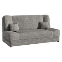 SCHLAFSOFA Jonas - Hellgrau, Holz/Textil (195/86/87cm)