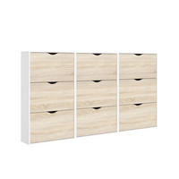 SCHUHSCHRANK weiß - Weiß, Holzwerkstoff (211/139/24cm) - ebuy24