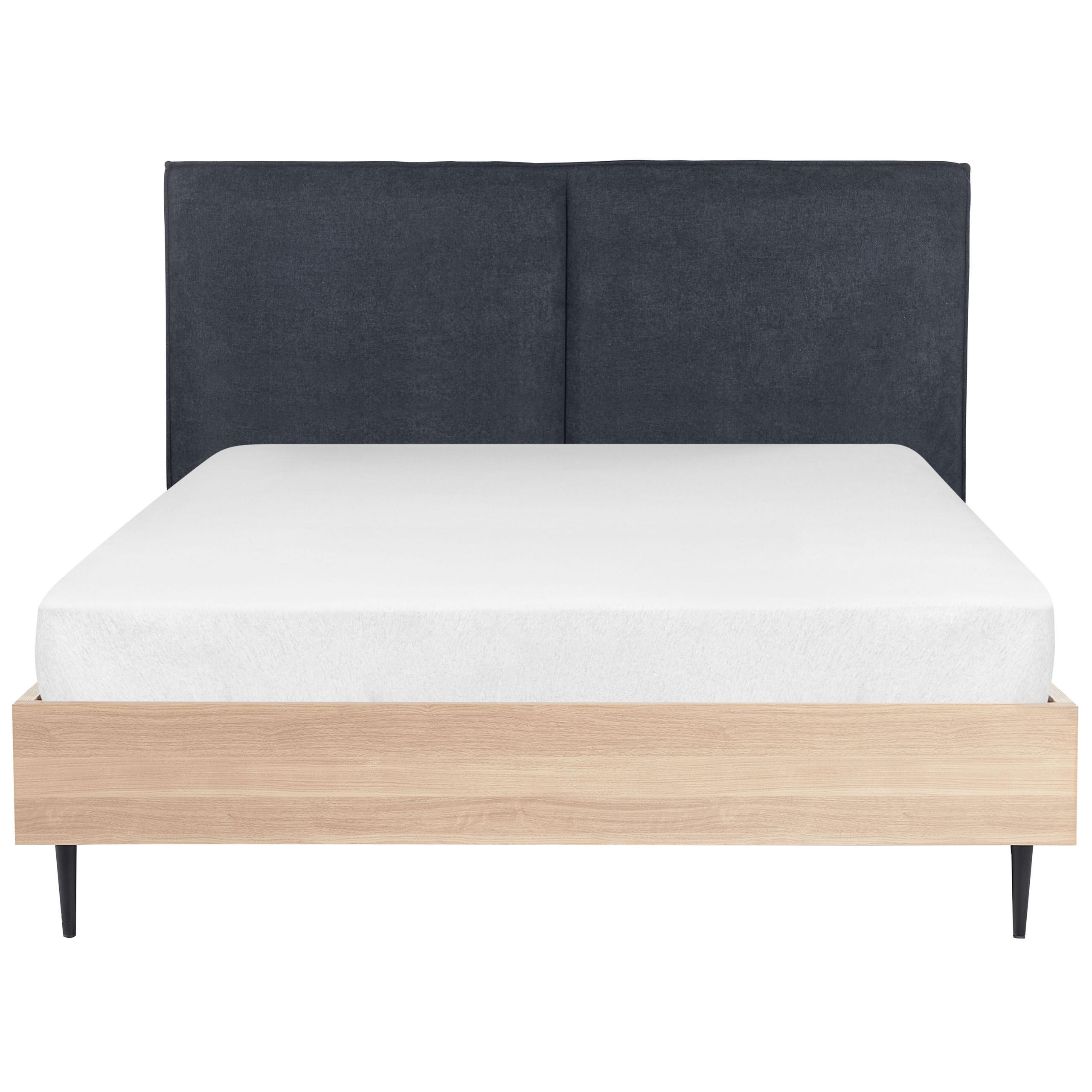 BETT 140/200cm Dunkelgrau Izernore - Dunkelgrau, Textil (140/200cm) - Beliani