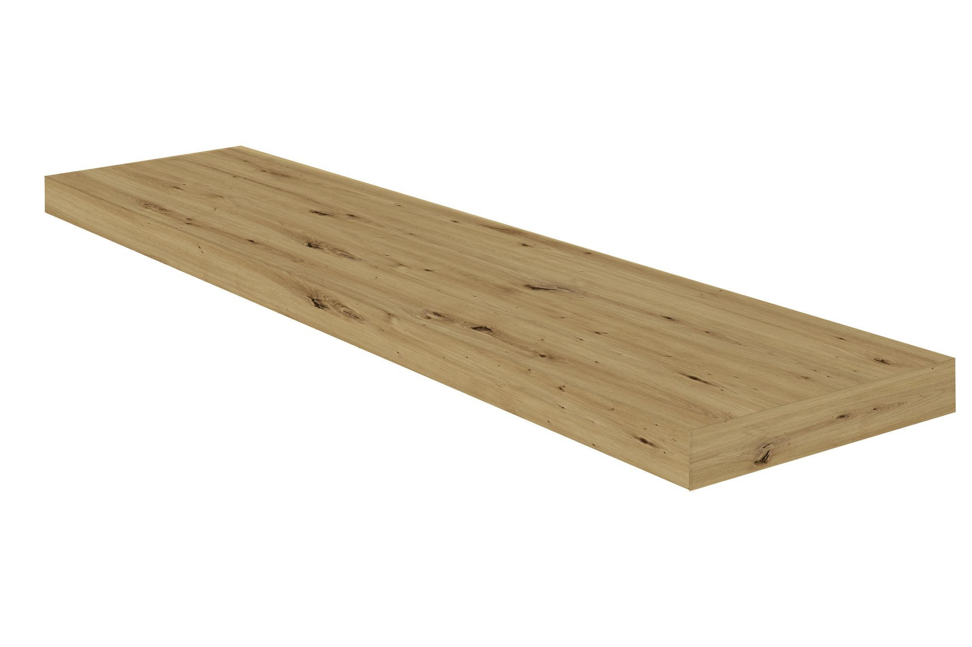 WANDBOARD Elif 90x24x4 aus Holzwerkstoff in der Farbe asteiche - Naturfarben, Kunststoff (90/4/24cm) - 58aufmkessel
