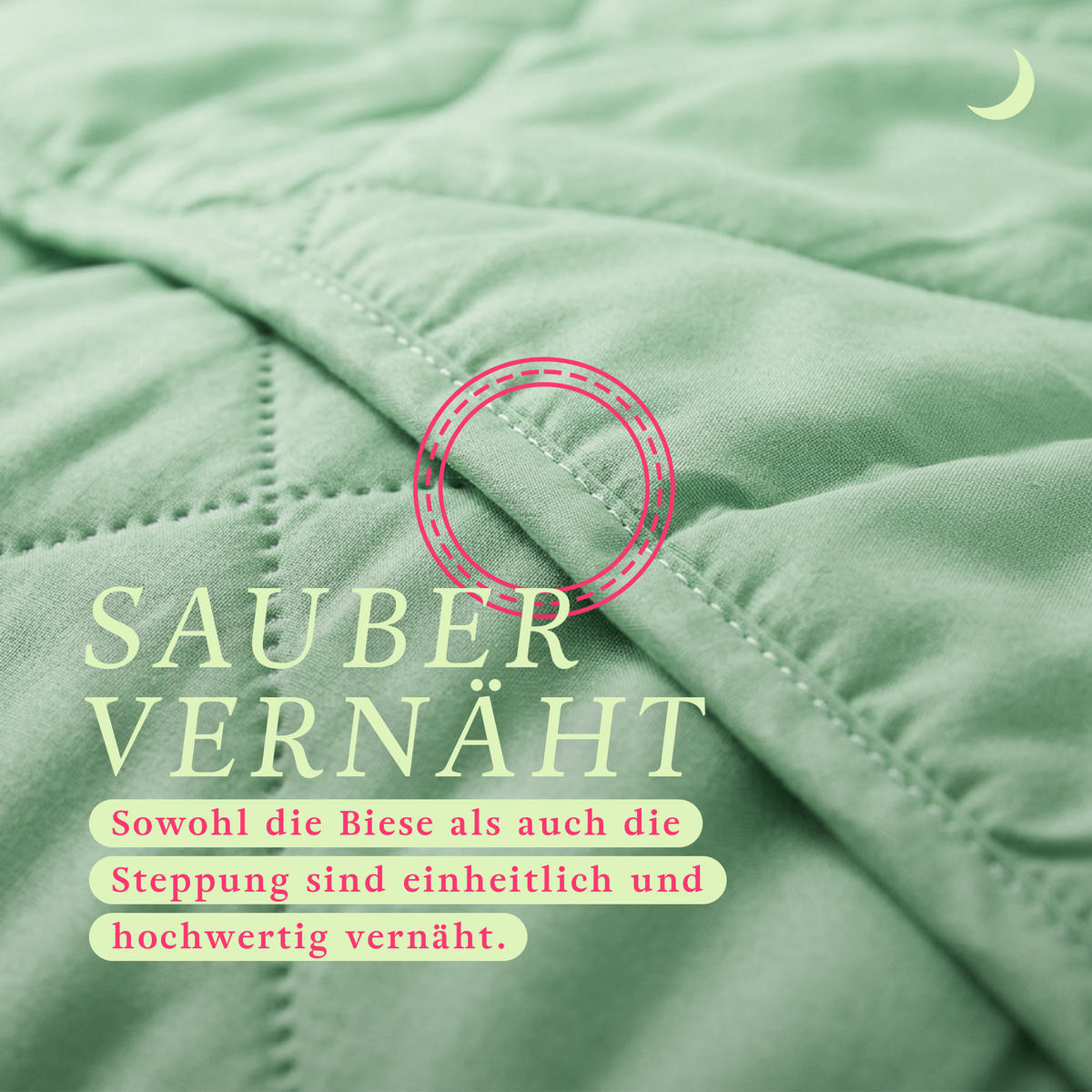 SOMMERBETT Steppbett leicht Mint 200x200 cm - Mintgrün, Textil (200/200cm) - Bestlivings