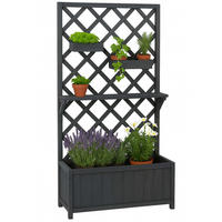 HOCHBEET 135x70x30cm Anthrazit-Grau - Grau, Holz (70/135/30cm) - PROREGAL