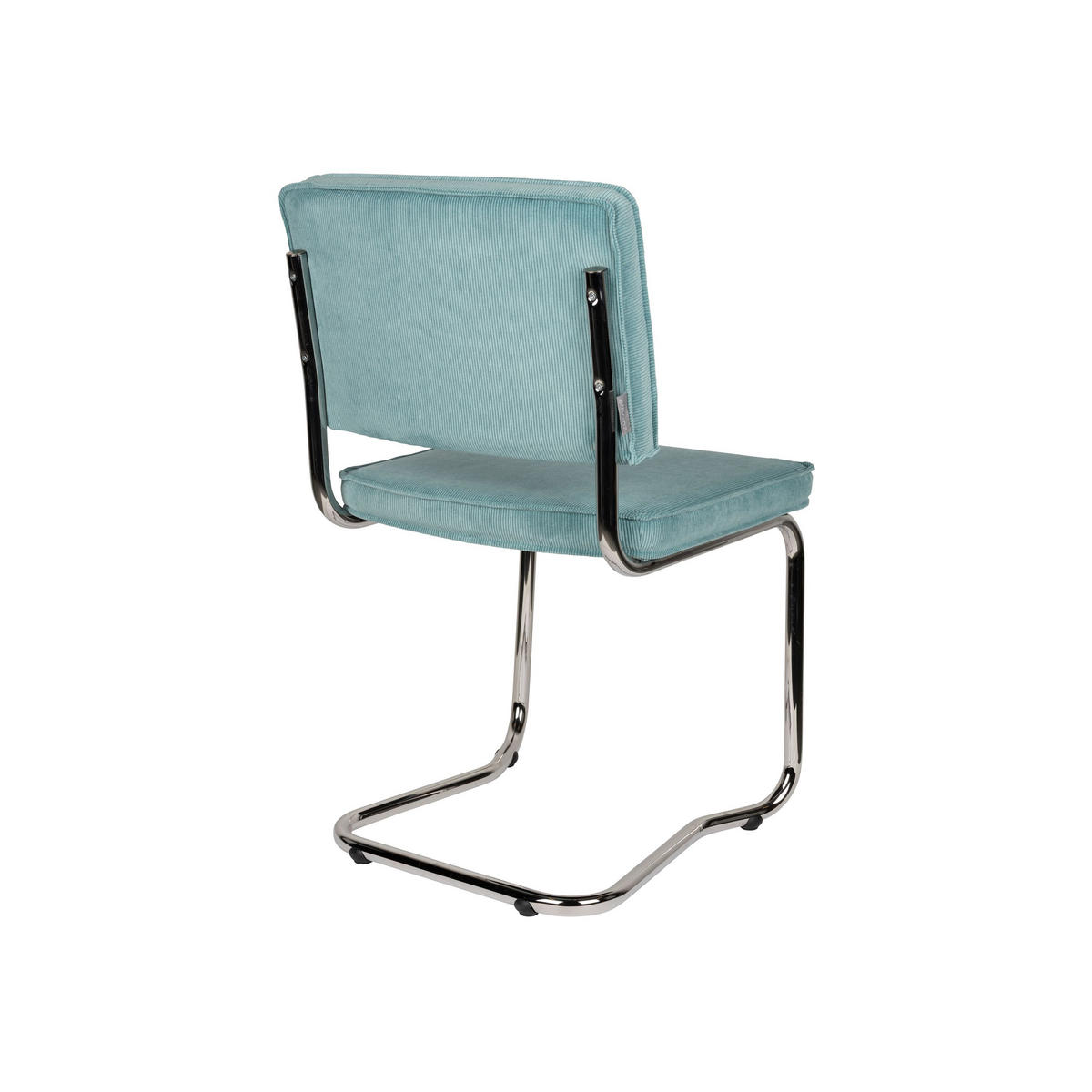 ESSZIMMERSTUHL Ridge Kink Rib Blau - 2 er Set - Blau, Textil (48/85/50cm) - Zuiver
