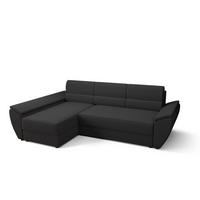 ECKSOFA L REBI L3 Rainbow 27 Links mit Schlaffunktion, Grau - Grau, Textil (251/140cm)