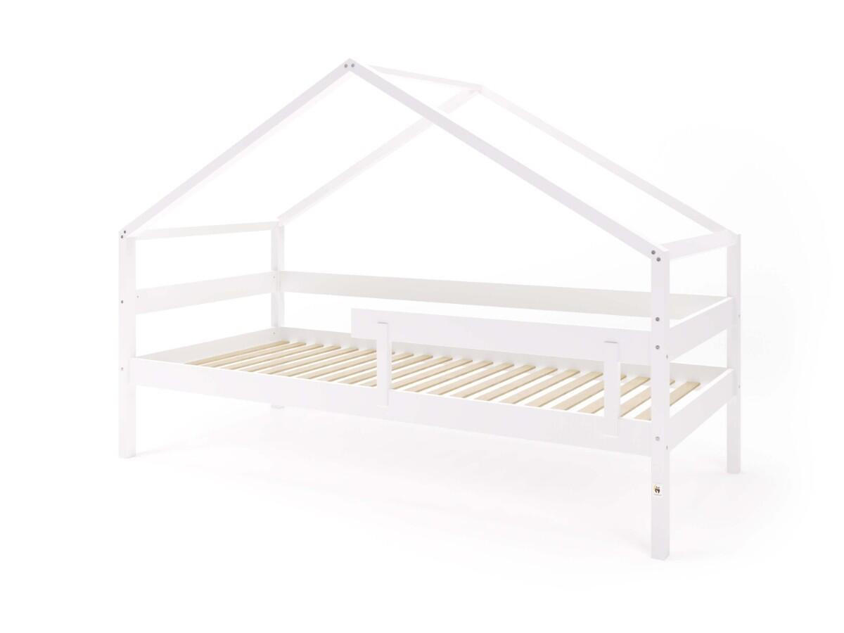 HAUSBETT HYTTE Weiß 97x211x134 cm - Weiß, Holz - FURNLUX