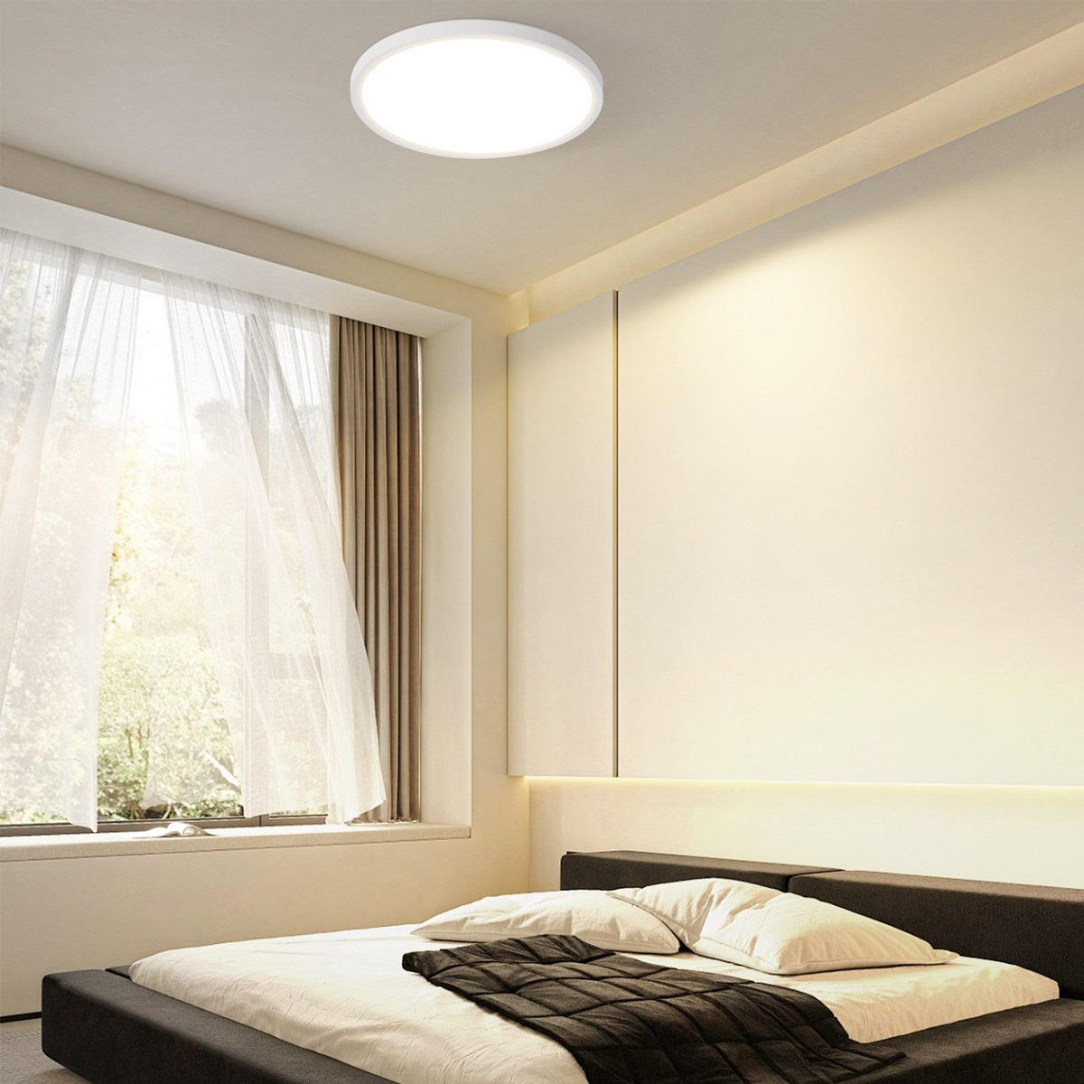 LED-DECKENLEUCHTE Lupton 30/30/2.6cm - Weiß, Kunststoff (30/30/2.6cm) - Nettlife
