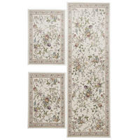FLACHWEBTEPPICH Flomi Bettumrandung 70x400 cm - Creme, Textil (70/400cm) - THEKO