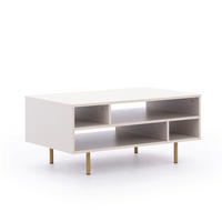 COUCHTISCH Bianco Kaschmir - Kaschmir, Holzwerkstoff (60/100/45cm) - Bettso