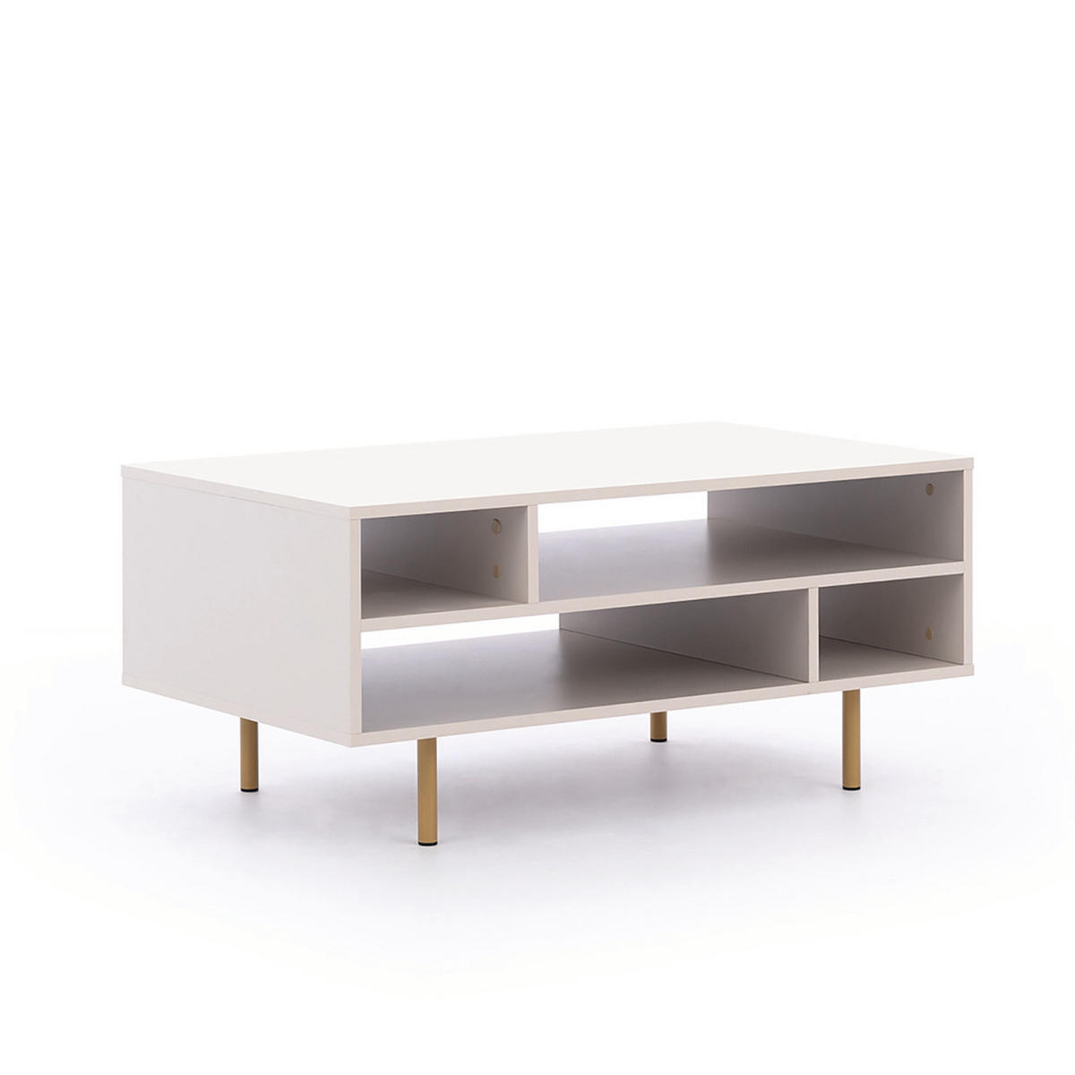 COUCHTISCH Bianco Kaschmir - Kaschmir, Holzwerkstoff (60/100/45cm) - Bettso