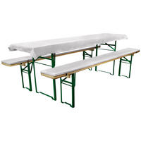 BIERBANKAUFLAGE Comfort XS 50cm Weiß (3tlg) - Weiß, Textil (50/1/220cm) - Beautissu 